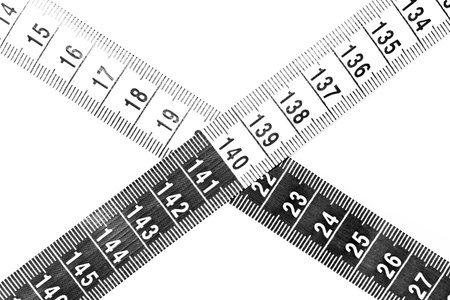 Detail of a tape used by a tailorの写真素材