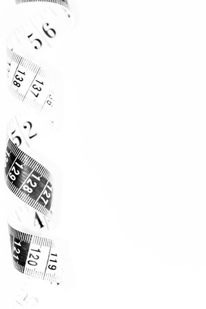 Detail of a tape used by a tailorの写真素材