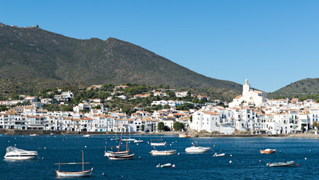 CADAQUES - GIRONA (SPAIN) - Fishing village on the Cap de Creus (Costa Brava) and tourist...