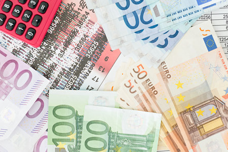 Simulation of a financial studyの写真素材