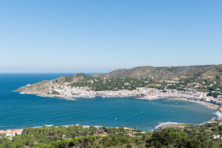 PORT DE LA SELVA - GIRONA (SPAIN) - Fishing village on the Cap de Creus (Costa Brava) and tourist destination. 20 October 2015 in Port de la Selvaのeditorial素材