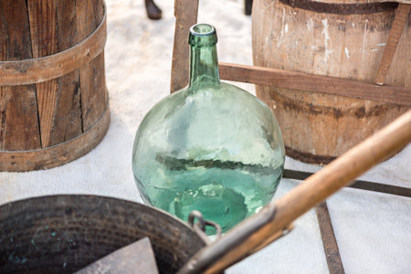 Decorative objects in Antiques Marketの写真素材