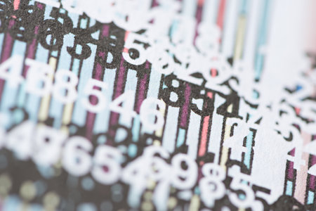 Simulation of a financial studyの写真素材