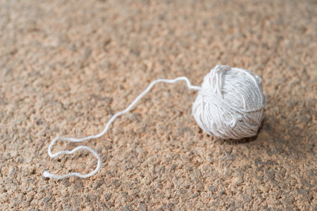 Crochet - weaving technique to work with yarn or stringの写真素材