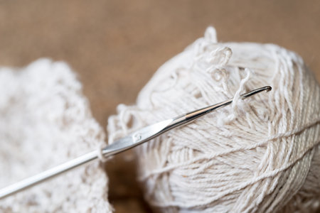 Crochet - weaving technique to work with yarn or string