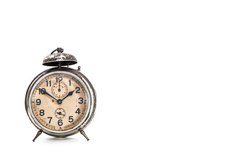 Several old alarm clocks for collectionの写真素材