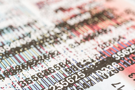 Simulation of a financial studyの写真素材