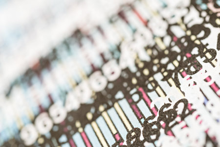 Simulation of a financial studyの写真素材