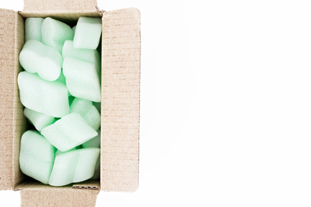 Polystyrene for the protection of goods and delicate objects