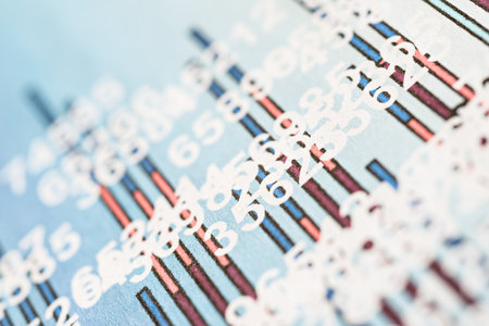 Simulation of a financial studyの写真素材