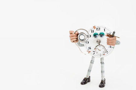 Details of watches and mechanisms for reparation, restoration and maintenanceの写真素材