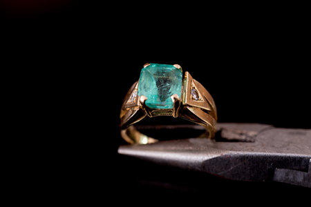 Details of jewelry for reparation, restoration and maintenanceの写真素材