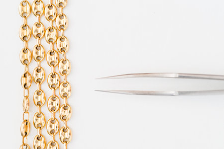 Details of jewelry for reparation, restoration and maintenance