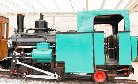 Details of an old coal locomotive
