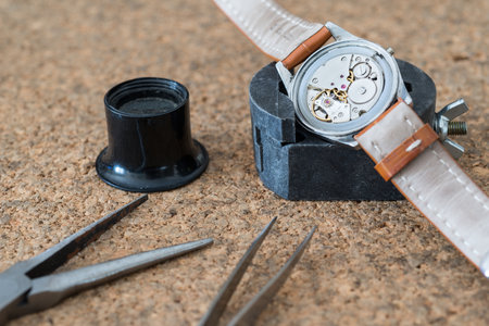 Details of watches and mechanisms for reparation, restoration and maintenance