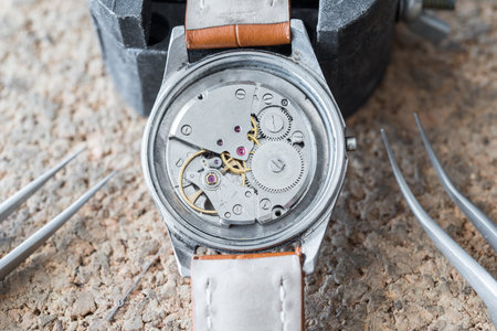 Details of watches and mechanisms for reparation, restoration and maintenance