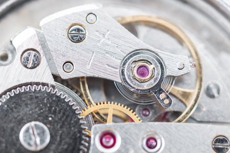 Details of watches and mechanisms for reparation, restoration and maintenanceの写真素材