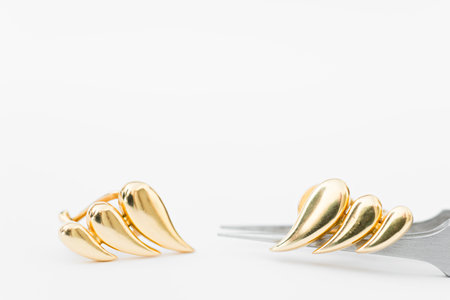 Details of jewelry for reparation, restoration and maintenanceの写真素材