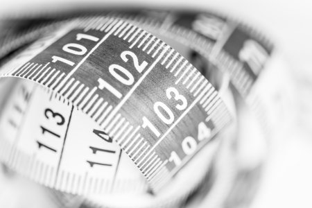Measuring tape - Weight loss concept - fattening - size