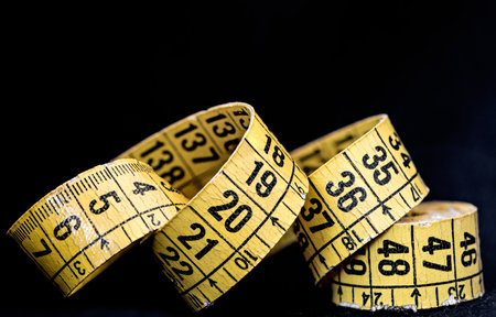 Measuring tape - Weight loss concept - fattening - size