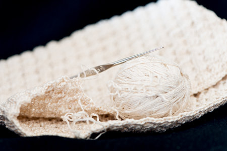 Crochet - weaving technique to work with yarn or string