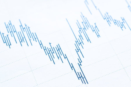 Graphic detail stock exchange market indicatorsの写真素材