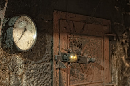 Detail of an old oven designed to make bread and pizzas