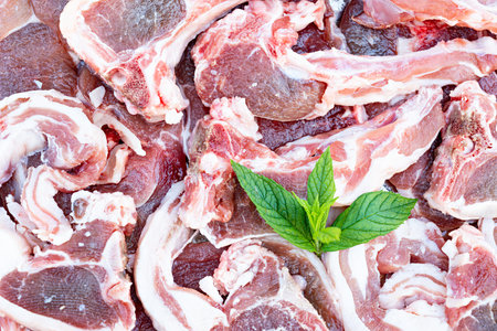 Barbecue of meat. Lamb, pork, vealの写真素材