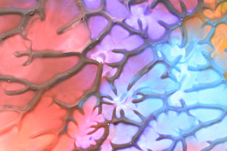 Photography of textures of varied colors made with acrylic paints special for backgrounds and...