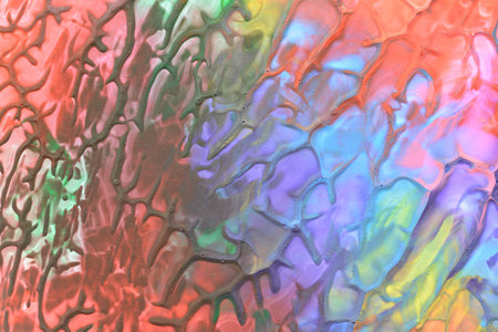 Photography of textures of varied colors made with acrylic paints special for backgrounds and designsの写真素材