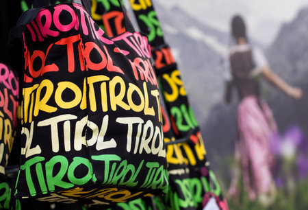 Handbags as souvenirs from a European alpine vacation in Austria.
