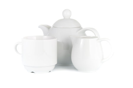 Coffe, tea cup  isolated on white backgroundの写真素材