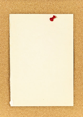 A corkboard interface with pinned items. の写真素材