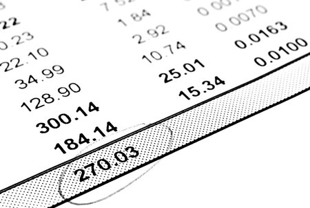 Financial documents. High-quality macro photography studio.の写真素材