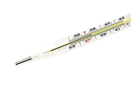 Thermometer isolated on the white background.