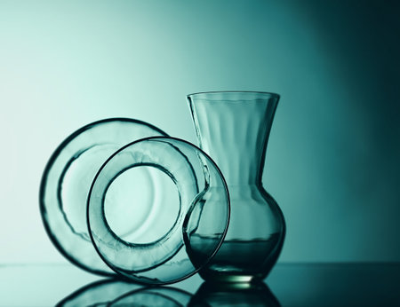 Still life glass. Studio shot.の写真素材