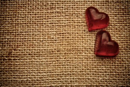 Old vintage heart background.の写真素材