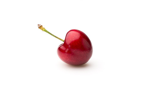 Sweet cherry on the white background.