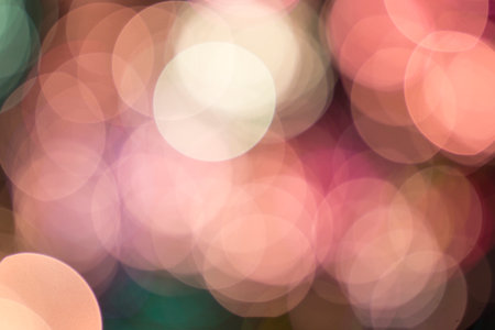 Colored defocused lights background. Abstract bokeh lights .