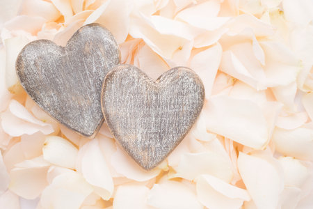 Valentines day decor. Rustic style.の写真素材