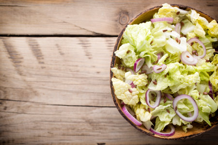 Salad. Vegetarian food, light snacks.の写真素材