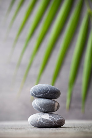Stones spa treatment scene, zen like concepts.の写真素材