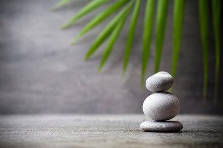 Stones spa treatment scene, zen like concepts.の写真素材