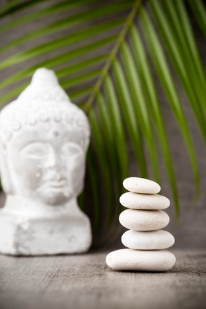 Stones spa treatment scene, zen like concepts.の写真素材