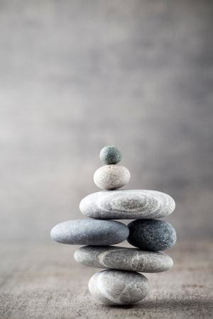 Spa stones treatment scene, zen like concepts.の写真素材