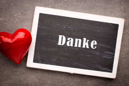 Heart on a wooden background.の写真素材