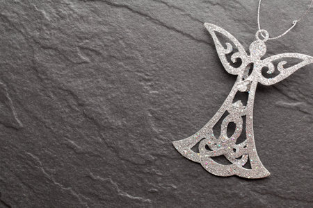 Christmas decoration on the black background.の写真素材