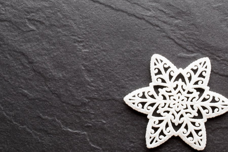 Christmas decoration on the black background.の写真素材