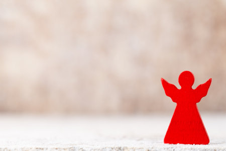 Christmas decor with santa hat. Vintages background.の写真素材