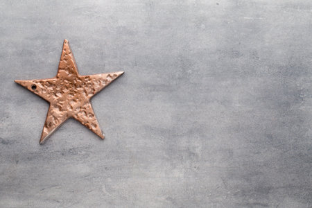 Christmas  decor stars, Christmas greeting card.の写真素材